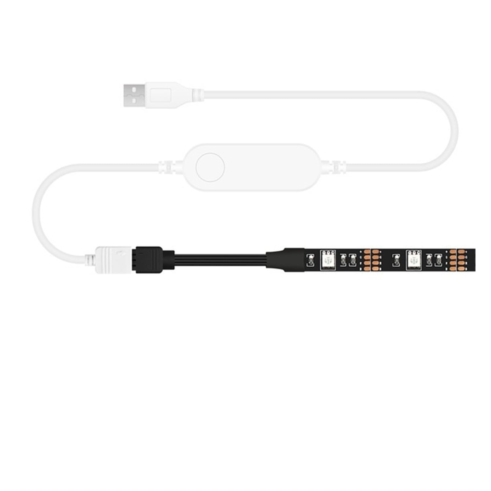 Ozscbuioy Striscia LED USB Wifi RGB 5050 Luce LED DC5V Retroilluminazione TV compatibile(Zigbee verison,5M Kit)