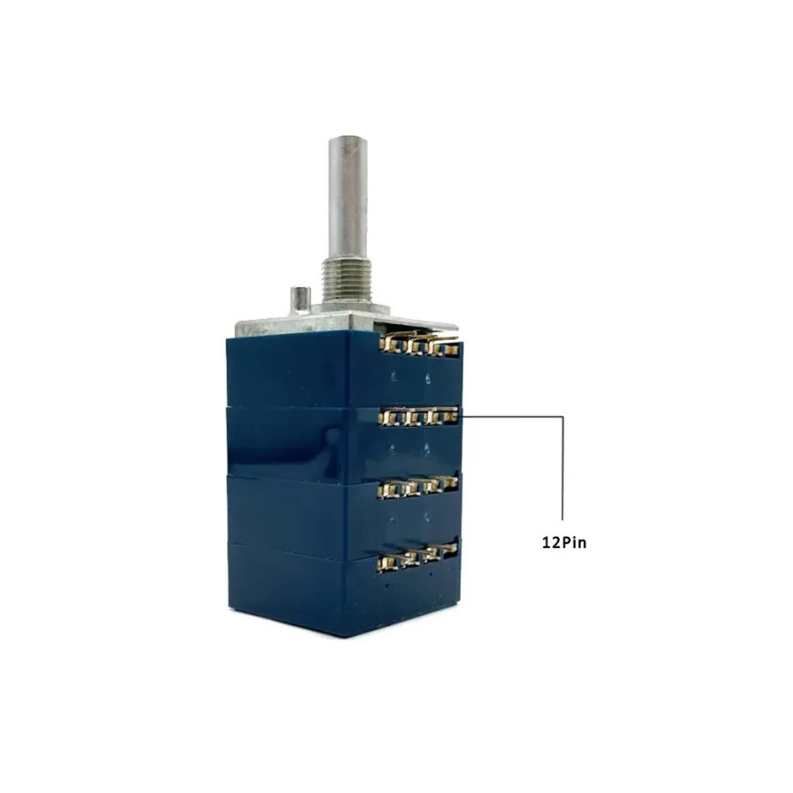 Potenziometro del volume audio a quattro canali bilanciato quadruplo con albero a mezza maniglia X4, tipo RK27, 10KA, 20KA, 50KA, 100KA, 1 pezzo(20K Ohm)