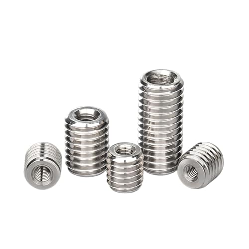 Kensut?n 2/5�� M2.5?M16 304�X�e�����X�X�`�[�����˂��A�_�v�^�[ �I�X?�����ƊO���̃C���T�[�g�i�b�g�g�����X�t�@�[�X�N�����[�V�[�X(6mm,5pcs M2xM4)