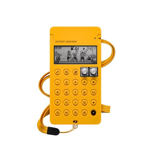 teenage engineering CA-X silicone pro-case for all pocket operators PO-12, PO-14, PO-16, PO-20, PO-24, PO-28, PO-32, PO-33, and PO-35 (yellow)