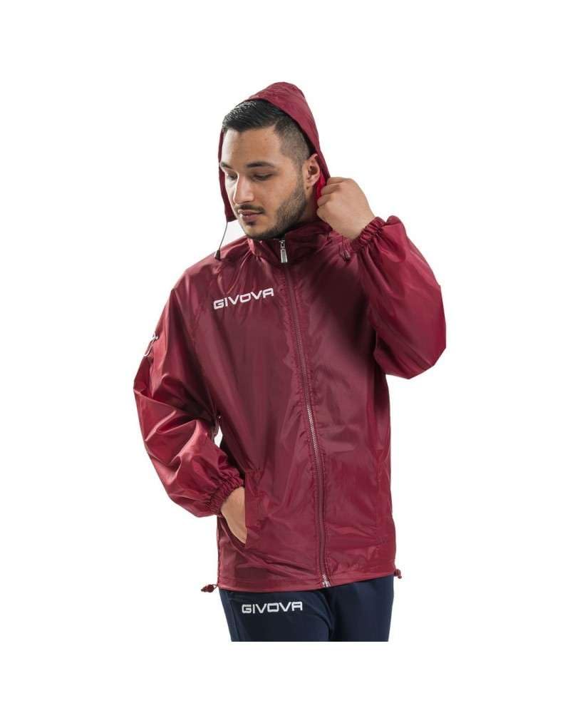 Givova, rain basic, garnet, M