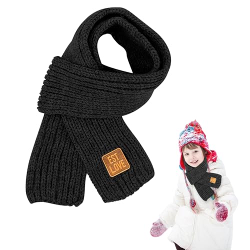 Smdbzda Jungen Mädchen Schals, Kinder Strickschal Winter, Warme Stricken Schal, Kinder Strickschal Wollschal, Kinderschal Winter, Baby Schals, Winters Strickschals für Mädchen und Jungen 2–10 Jahren