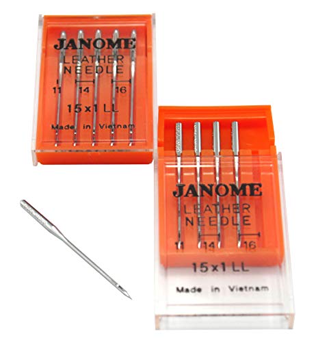 Aiguilles à cuir Janome Dreamstitch pour réussir vos coutures épaisses