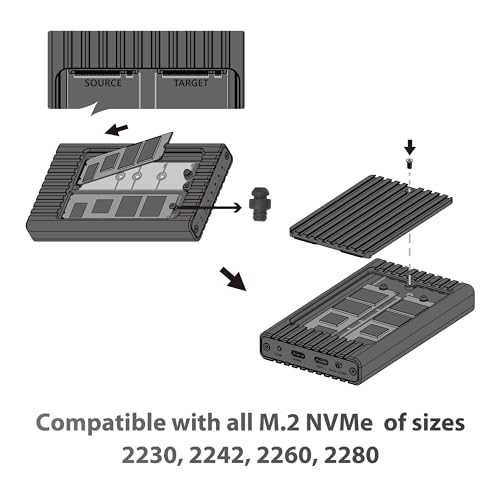 Vantec Nexstar SX Dual Bay M.2 NVME a USB 3.2 Gen 2 Type-C miniatura 4