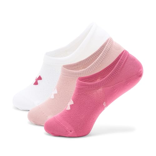 Under Armour Women's Breathe Lite Liner Socks 6 Pack, (659) Fuchsia Dusk/Fuchsia Dusk/Tourmaline Pink, Medium