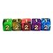 SmartDealsPro D6 Six Sides 16mm Two Color Dice for DND MTG PRG Wow Table Game (Color 2)