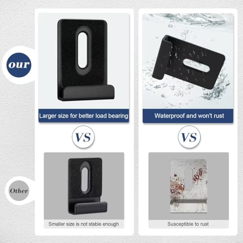Image of 6Pcs Metal Mirror Clips for Wall Mounting, Mirror Holder Clips Heavy Mirror Hangers for The Wall (Black)