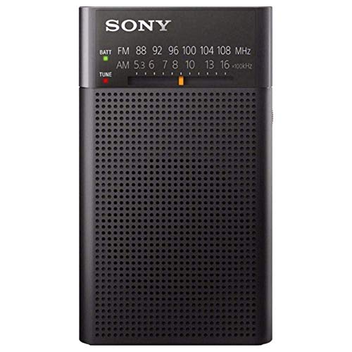 Sony Icfp26 Portable Am/Fm Radio (Black) And Color In-Ear Earbud Headphones (Color May Vary) Bundle (2 Items) #TOP1