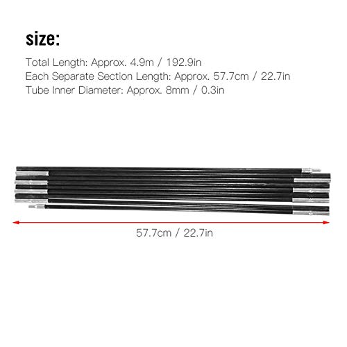 Barra de toldo, barra de suporte de toldo portátil, barraca de piquenique para acampamento ao ar liv