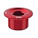 SolUptanisu Boulon De Fixation De Manivelle De Vis De Manivelle De Bicyclette d'Alliage d'Aluminium Durable De Vilebrequin De Vélo pour des Pièces De Bicyclette(Rouge)