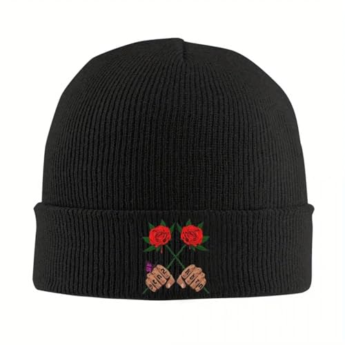 Salsa Retro de Casquillo de Punto Boyz Rose para Mujeres Gorros de Invierno Warm Melon para Acampada al Aire Libre Senderismo