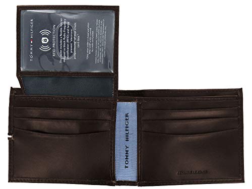 Tommy Hilfiger LEATHER WALLET & VALET, Bi-fold, RFID Protection - Brown (31HP220040)2