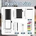 DYUEE 15 Pcs Mini Pocket Notepad A7 Holder Set, A7 Pu Leather Notebook Pen Holder with 9 Pcs 50 Lined Sheets, 1 Pcs Metal Pen, 2 replacement pen refills and 2 colored self-adhesive sticky notes