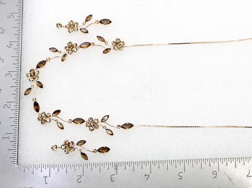 Image of Faship Gorgeous Rhinestone Crystal Floral Necklace Earrings Set