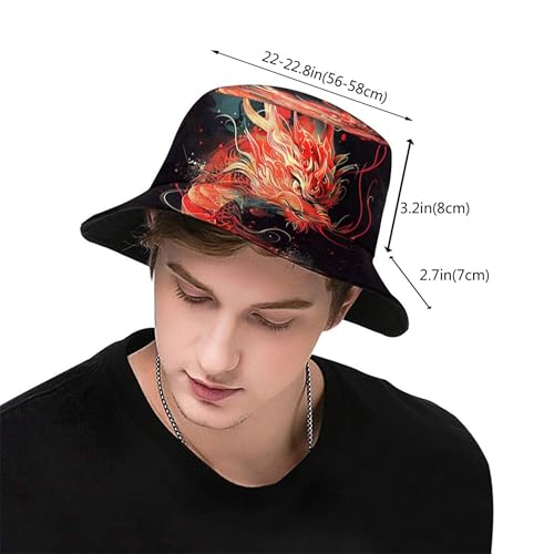 Image of Bucket Hat for Women Men, Fashion Print Outdoor Beach Hat Packable Sun Cap for Travel Hiking