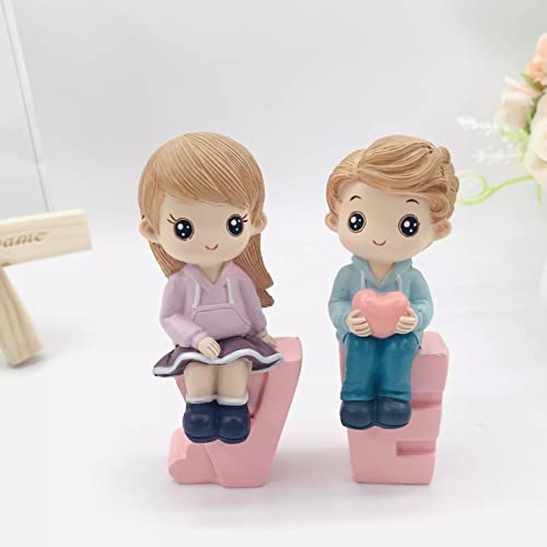 Image of Augen Polyresin Love Idol Statue Showpiece for Home Decor Decoration and Gifting (7671-A, 9cm), Multicolor