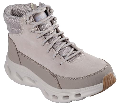 Skechers Womens On-The-Go Go Walk Glide Step 2.0 - Wildwood Boot, Taupe, 8