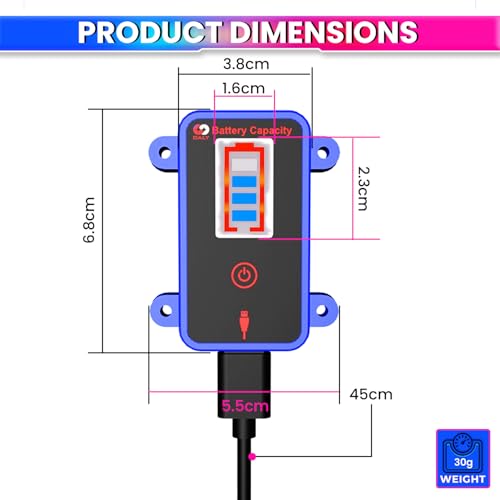 Image of amiciSolar SOC Indicator for DALY BMS with UART Port | Real-Time Battery Charge Percentage Monitoring for Smart BMS