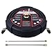 Tool Daily 15 Inch Pressure Washer Surface Cleaner with 3 Wheels, 2 Extension Wands, Surface Cleaner for Pressure Washer Attachment for Concrete, Driveway, Sidewalk, Patio, 3600 PSI