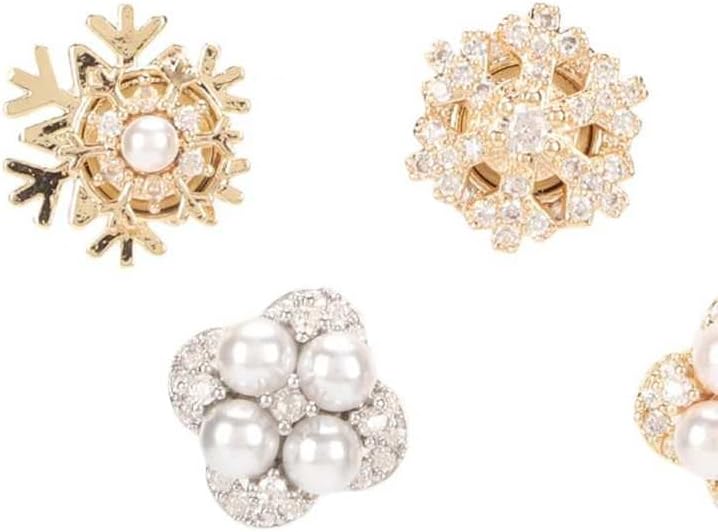 Nail Decals Nail Rhinestone Bead Charms Decals Nail Art Decoration for DIY Crafts Manicure Tips Decoration Nail Bead Charm