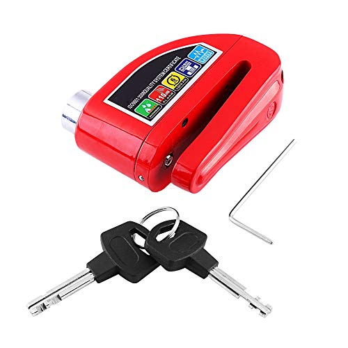 DEALPEAK Motorcycle Anti-theft Disc Brake Lock Security Alarming System Warning Alert Function for Scooter Bicycle Motobike ATV - Thumbnail 5
