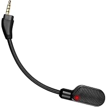 Cloud Alpha 2 Wireless Mic Boom, Replacement Microphone 3.5mm Detachable Noise Cancelling with Mute LED Indicator Repair Parts for HyperX Cloud Alpha 2 Wireless Gaming Headset Headphones