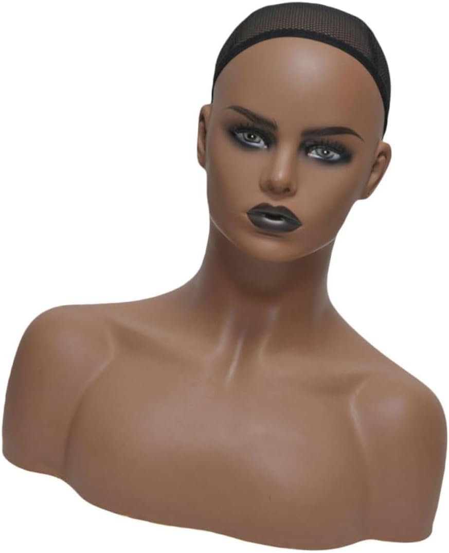 CONGRUI Realistic Female Mannequin Head For Wigs Display Durable Bust Model Jewelry Earrings And DIY Ornaments Various Styles