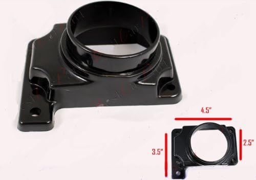 Air Intake Filter MAF Adapter + 3” Air Filter For 1991-1999 3000GT 3.0 V6 (Include Red Air Filter)