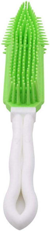 Pet Hair Remover Brushes Green Soft Small Animal Massage Tool Silicone Pet Dog Sticky Hair Tool Puppy Cat Hair Bath Brush Comb Depilation 2Pcs