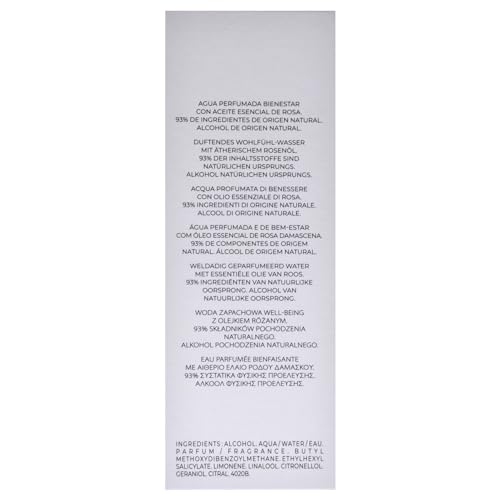 Roger&Gallet - Eau Parfumée Bienfaisante Rose 100ml - Mandarine D'Italie Rose Damascena Muscs - 93% d'ingrédients d'origine naturelle (Lot de 2)
