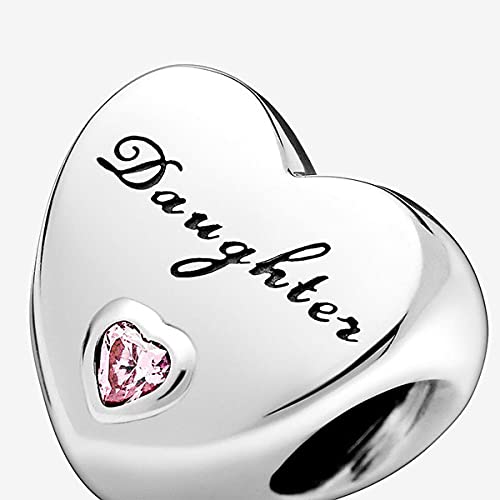 Bead Charm Donna Argento Charm Cuore Ciondolo