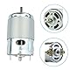 CONQUERALL DC 895 12V/24V 6000RPM/24V 12000RPM Motor mit Doppelkugellager Hochdrehmoment D-Welle Motor mit Halterung