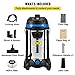 VEVOR Dust Extractor, 8 Gallon Wet & Dry HEPA Filter, 1200W Powerful Motor Vacuum Cleaner, Automatic Dust Cleaning,Heavy-Duty Shop Vacuum with Attachments