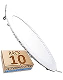 Blanco frío 6500k LED ATOMANT, S.L. Pack 10X Panel Downlight D Redondo Plano, 18 W, Blanco, 10