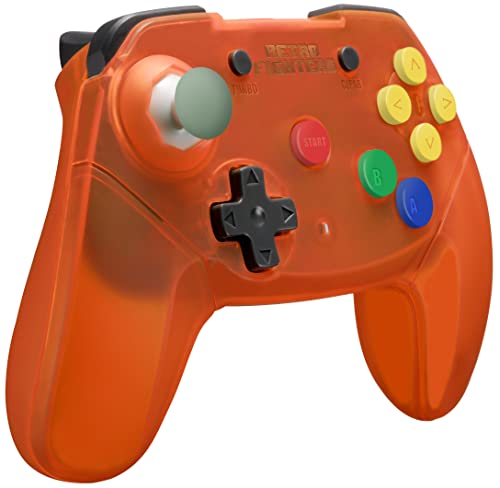 Image of Retro Fighters Brawler64 Wireless Edition N64 Controller - Nintendo 64 - Orange