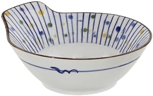 Handle Bowl Household Seasoning Soup Thick Glaze Underglaze Painted Ramen Dessert