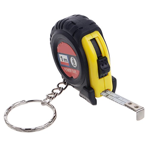 Cinta métrica retráctil mini de 1 metro para llavero miniatura 6