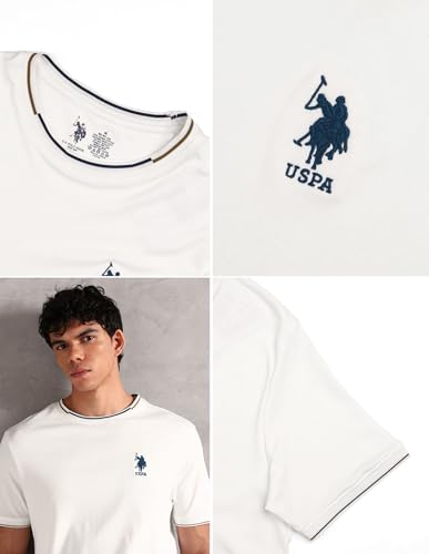 Image of U.S. Polo ASSN. Mens OEE08 Crew Neck Comfort Fit Lounge T-Shirt