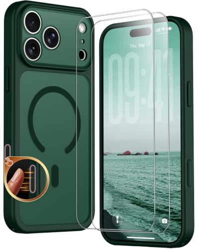 SPIDERCASE Magnetic for iPhone 18 Pro Case/iPhone 17 Pro Case,Forest Green