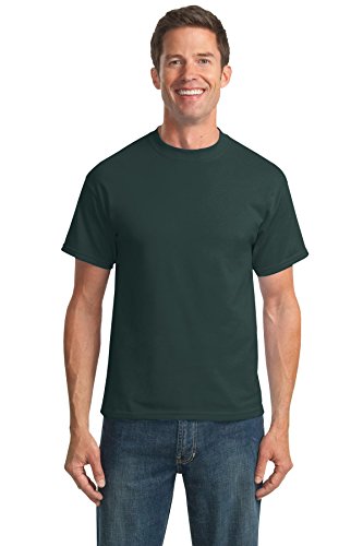 Port & Company Men's 50/50 Cotton/Poly T Shirt M Dark Green