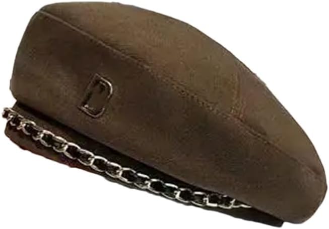 Women Chain Berets Hat Lady Winter Vintage Fashion Flat Painter Hat Girls Berets Cap