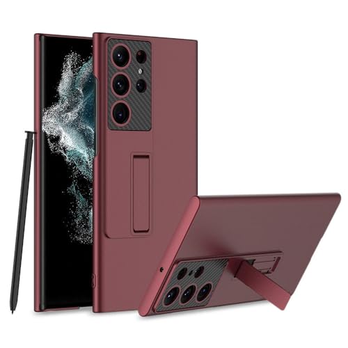 Protection Samsung S23 Ultra coque de support ultra mince mate rouge