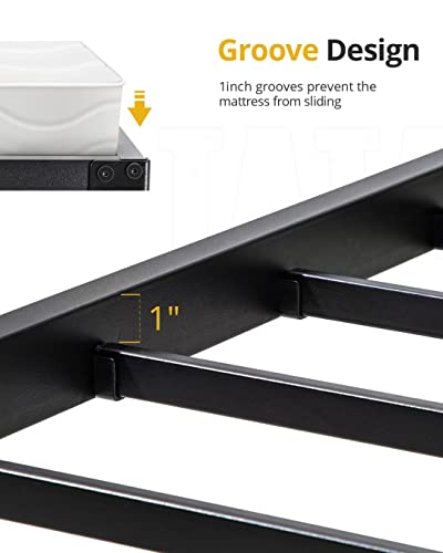 Tatago 16 Inch Heavy Duty Queen Bed Frame, 3500 Lbs Strong Support Metal Platform, Sturdy Steel Mattress Foundation With Storage, No Box Spring Needed, Easy Assembly, Noise-Free And Non-Slip #TOP4