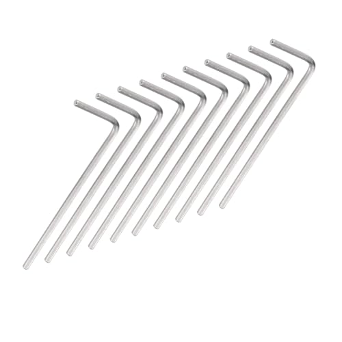 TOP-VIGOR 10Pcs 1/16 Inch Hex Key Wrench, Metric CR-V L