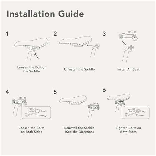 Image of Comfortable seat Full-Floating Saddle Suspension for Bicycle roadbike ebike The Ultimate Solution to The Saddle Sore! (Black, Extra Small)
