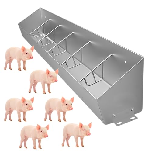 Mangeoire pour porc et bovins en métal de 0,9 à 1,8 m