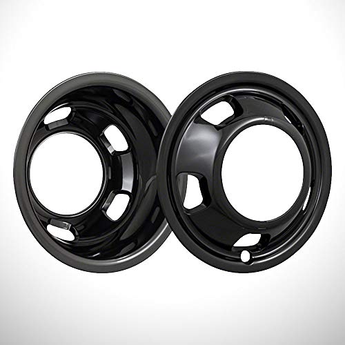 Elite Auto Chrome Gloss Black 5 Hand Hole 17' Wheel Simulators fit for Ram 3500 03-18