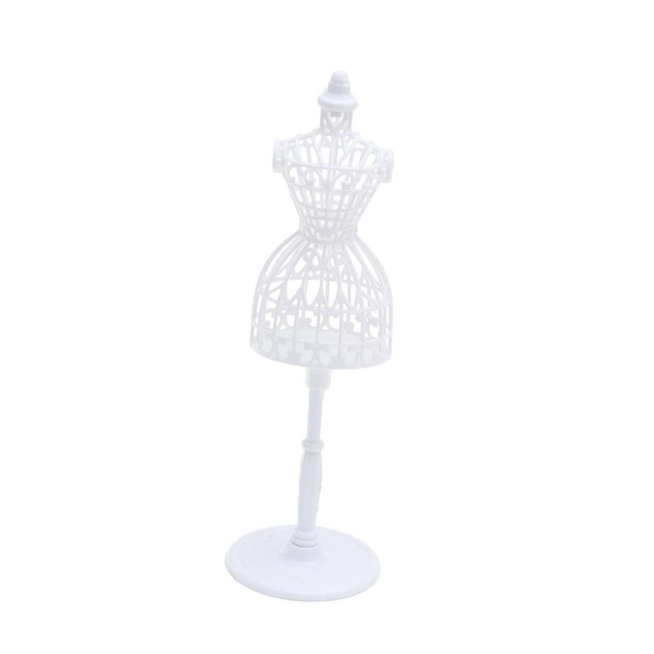 ULTECHNOVO 10pcs Action Figure Dress Form Mini Dress Mannequin Doll Display Holder Mannequin Dress Maker Mannequin Dress Stand Dress for Girls Costumes High Doll Toy 3k Accessories White