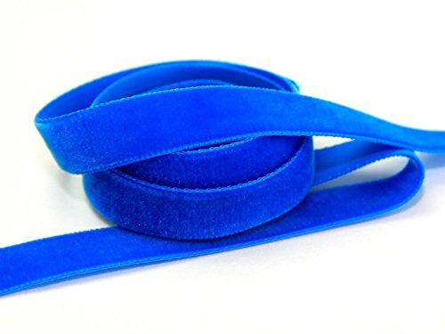 Berisfords Velvet Ribbon Mini Roll 9197 Venetian Blue - 36mm - per 5 metre roll