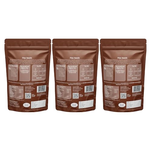 Image of Chef Urbano Flax Seeds 300 Gms Pack of 3 | Alsi Seed | Raw and Natural | Immunity Booster | Rich in Protein and Fiber | Seeds for Eating | Diet Food